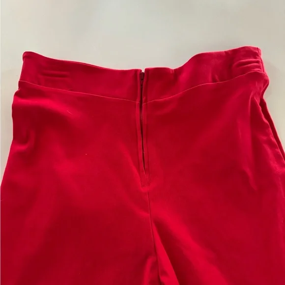 NWT Bettie Page Red Capris Peddle Pushers - Picture 3 of 7